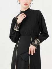 [The Resilient Bamboo] 竹石 Original Hanfu Set with Slanted Placket Shirt, Skirt & Winter Coat Options