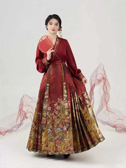 [The Phoenix Brocade] 锦凤 Original Ming Style Hanfu Set for Wedding & Toasting Ceremonies